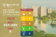 THE 2024年「世界大學影響力排名」 中興大學大幅躍進 名列全球第201-300名In the THE 2024 'World University Impact Rankings,' NCHU made a significant leap, ranking among the top 201-300 globally.
